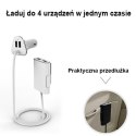 AWEI ładowarka sam. C-400 9.6A 4x USBHigh Speed biały/white