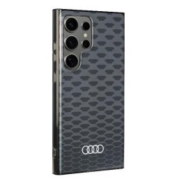 Audi IML Stitching Pattern Mag Safe Case S24 Ultra S928 czarny/black hardcase AU-IMLMS24U-Q5/D3-BK