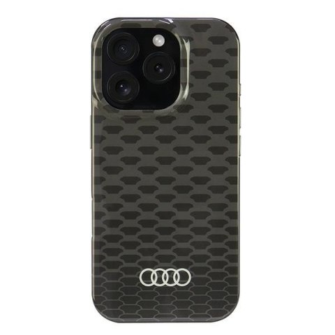Audi IML Stitching Pattern Mag Safei Phone 16 Pro 6.3" czarny/black hardcase AU-IMLMIP16P-Q5/D3-BK
