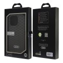 Audi IML Stitching Pattern Mag Safei Phone 16 Pro 6.3" czarny/black hardcase AU-IMLMIP16P-Q5/D3-BK