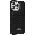 Audi Synthetic Leather Mag Safe i Phone 14 Pro 6.1" czarny/black hardcase AU-TPUPCMIP14P-GT/D3-BK