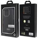 Audi Synthetic Leather Mag Safe i Phone 14 Pro 6.1" czarny/black hardcase AU-TPUPCMIP14P-GT/D3-BK
