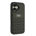Audi Synthetic Leather i Phone 16 6.1" czarny/black hardcase AU-TPUPCIP16-GT/D2-BK