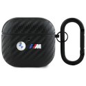 BMW BMA4WMPUCA2 Air Pods 4 / 5 cover czarny/black Carbon Double Metal Logo