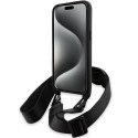 BMW BMHCP15L23PSVTK i Phone 15 Pro 6.1" czarny/black hardcase M Edition Carbon Tricolor Lines & Strap