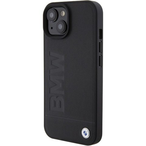 BMW BMHCP15MSLLBK i Phone 15 Plus / 14 Plus 6.7" czarny/black Leather Hot Stamp
