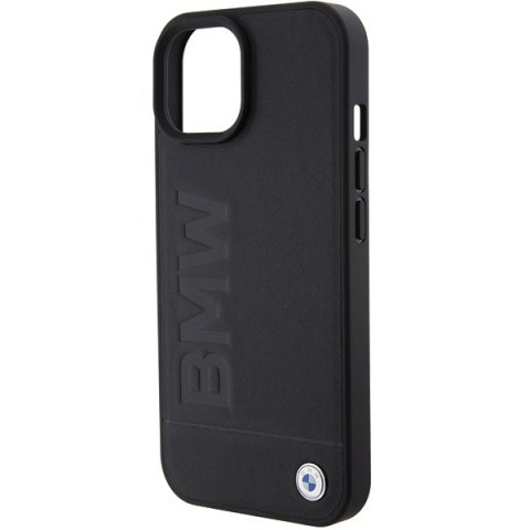 BMW BMHCP15MSLLBK i Phone 15 Plus / 14 Plus 6.7" czarny/black Leather Hot Stamp