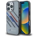 BMW BMHCP16L23HTRAG i Phone 16 Pro 6.3" szary/grey hardcase Motorsport IML Random Stripes