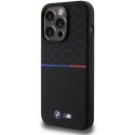 BMW BMHMP15L22SMPK i Phone 15 Pro6.1" czarny/black hardcase M Silicone Pattern Mag Safe