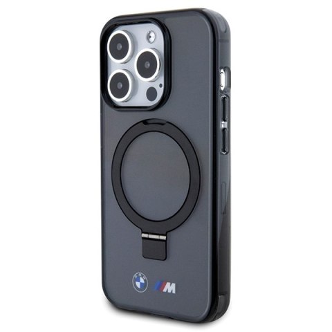 BMW BMHMP15LURSK i Phone 15 Pro 6.1" czarny/black hardcase Ring Stand M Collection Mag Safe