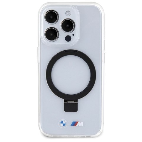 BMW BMHMP15LURST i Phone 15 Pro 6.1" przeźroczysty/clear hardcase Ring Stand M Collection Mag Safe