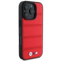 BMW BMHMP16L23PUSPR i Phone 16 Pro 6.3" czerwony/red hardcase M Perforated And Stitched Line Mag Safe