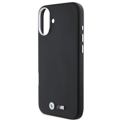 BMW BMHMP16M23PMWK i Phone 16 Plus 6.7" czarny/black hardcase M Smooth Full Wrapped Metal Mag Safe