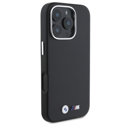 BMW BMHMP16X23PMWK i Phone 16 Pro Max 6.9" czarny/black hardcase M Smooth Full Wrapped Metal Mag Safe