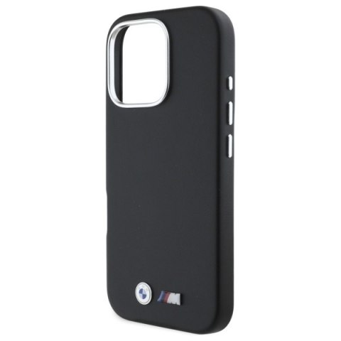 BMW BMHMP16X23PMWK i Phone 16 Pro Max 6.9" czarny/black hardcase M Smooth Full Wrapped Metal Mag Safe