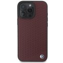 BMW BMHMP16X23RDDR i Phone 16 Pro Max6.9" czerwony/red hardcase Sign Leather Diamond Metal Logo Mag Safe