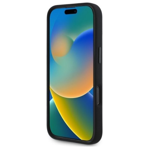 BMW BMHMP16X23SCUK i Phone 16 Pro Max 6.9" czarny/black hardcase Silicone Cut Tricolor Lines Mag Safe