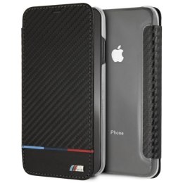 BMW BMTRBKI65PUCARTCBKi Phone XS Max book czarny/black Carbon Tricolor Stripe