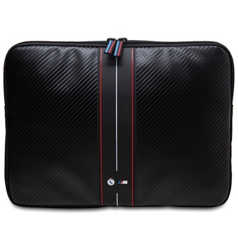 BMW Sleeve BMCS14COMSCAKR 14"czarny/black Carbon Red Stripes