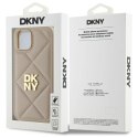 DKNY DKHCP14SPQDSLE i Phone 14 6.1" beżowy/beige Quilted Stack Logo