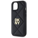 DKNY DKHCP14SPQDSLK i Phone 14 6.1" czarny/black Quilted Stack Logo
