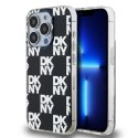 DKNY DKHCP15LHDLCEK i Phone 15 Pro6.1" czarny/black hardcase IML Checke red Mono Pattern
