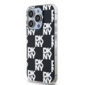 DKNY DKHCP15LHDLCEK i Phone 15 Pro6.1" czarny/black hardcase IML Checke red Mono Pattern