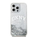 DKNY DKHCP15LLBNAET i Phone 15 Pro6.1" biały/white hardcase Liquid Glitter Big Logo