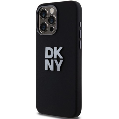 DKNY DKHCP15LSMCBSK i Phone 15 Pro6.1" czarny/black hardcase Liquid Silicone Metal Logo
