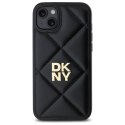 DKNY DKHCP15MPQDSLK i Phone 15 Plus 6.7" czarny/black Quilted Stack Logo