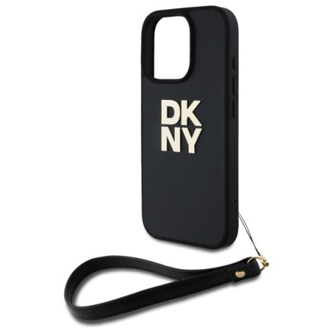DKNY DKHCP16XPBSWSK i Phone 16 Pro Max 6.9" czarny/black hardcase Wrist Strap Stock Logo