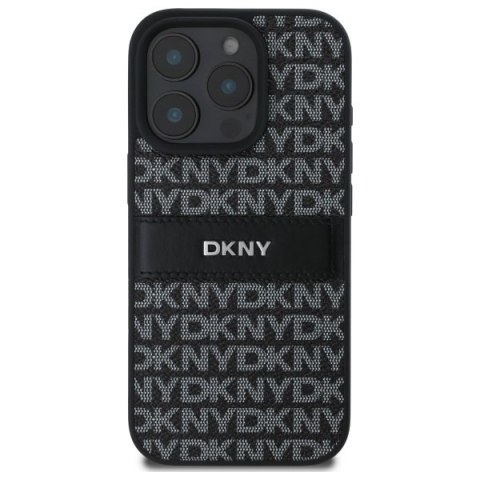 DKNY DKHCP16XPRTHSLK i Phone 16 Pro Max 6.9" czarny/black hardcase Texture Pattern Tonal Stripe