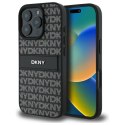 DKNY DKHCP16LPRTHSLK i Phone 16 Pro 6.3" czarny/black hardcase Texture Pattern Tonal Stripe