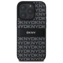 DKNY DKHCP16LPRTHSLK i Phone 16 Pro 6.3" czarny/black hardcase Texture Pattern Tonal Stripe