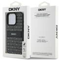 DKNY DKHCP16LPRTHSLK i Phone 16 Pro 6.3" czarny/black hardcase Texture Pattern Tonal Stripe