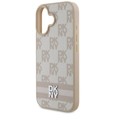DKNY DKHCP16SPCPTSSP i Phone 16 6.1"różowy/pink hardcase Checke red Pattern & Printed Stripes