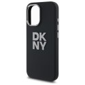 DKNY DKHCP16SSMCBSK i Phone 16 6.1" czarny/black hardcase Liquid Silicone Metal Logo