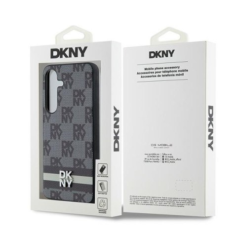 DKNY DKHCS24SPCPTSSK S24 S921czarny/black hardcase Leather Checke red Mono Pattern & Printed Stripes