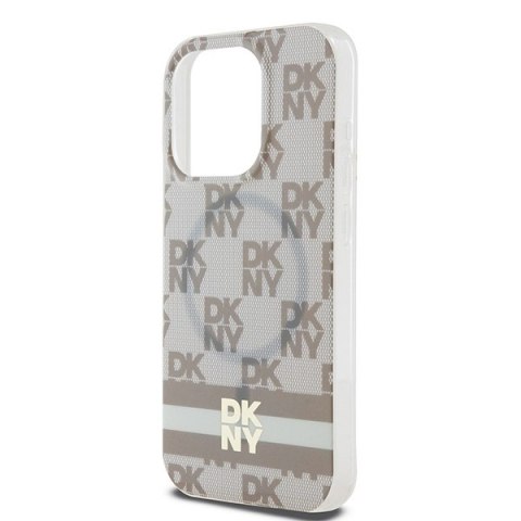 DKNY DKHMP13LHCPTSE i Phone 13 Pro / 136.1" beżowy/beige hardcase IML Checke red Mono Pattern & Printed Stripes Mag Safe