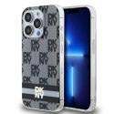 DKNY DKHMP13LHCPTSK i Phone 13 Pro / 136.1" czarny/black hardcase IML Checke red Mono Pattern & Printed Stripes Mag Safe