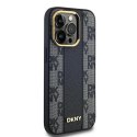 DKNY DKHMP14XPCPVSLK i Phone 14 Pro Max6.7" czarny/black hardcase Leather Checke red Mono Pattern Mag Safe