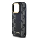 DKNY DKHMP14XPCPVSLK i Phone 14 Pro Max6.7" czarny/black hardcase Leather Checke red Mono Pattern Mag Safe