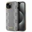 DKNY DKHMP14SPCPVSLE i Phone 146.1" beżowy/beige hardcase Leather Checke red Mono Pattern Mag Safe