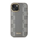 DKNY DKHMP14SPCPVSLE i Phone 146.1" beżowy/beige hardcase Leather Checke red Mono Pattern Mag Safe