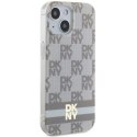 DKNY DKHMP15MHCPTSE i Phone 15 Plus /14 Plus 6.7" beżowy/beige hardcase IML Checke red Mono Pattern & Printed Stripes Mag Safe