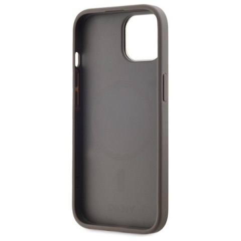 DKNY DKHMP15MPCPVSLE i Phone 15 Plus6.7" beżowy/beige hardcase Leather Checke red Mono Pattern Mag Safe