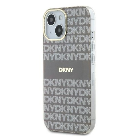 DKNY DKHMP15SHRHSEE i Phone 15 / 14 / 136.1" beżowy/beige hardcase IML Mono & Stripe Mag Safe