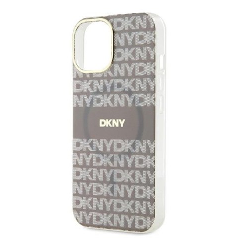 DKNY DKHMP15SHRHSEE i Phone 15 / 14 / 136.1" beżowy/beige hardcase IML Mono & Stripe Mag Safe
