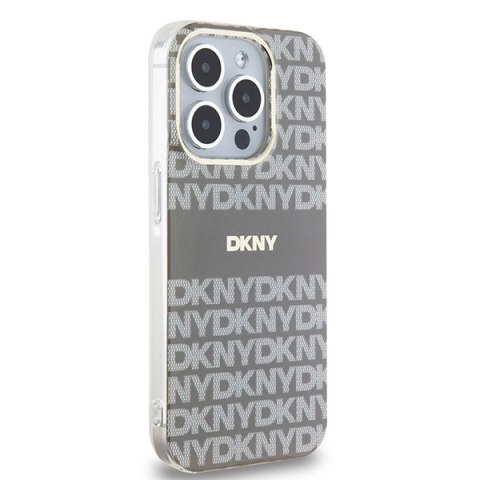 DKNY DKHMP15XHRHSEE i Phone 15 Pro Max6.7" beżowy/beige hardcase IML Mono & Stripe Mag Safe