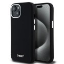 DKNY DKHMP15SSMCHLK i Phone 15 / 14 / 136.1" czarny/black hardcase Liquid Silicone Small Metal Logo Mag Safe